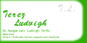 terez ludvigh business card